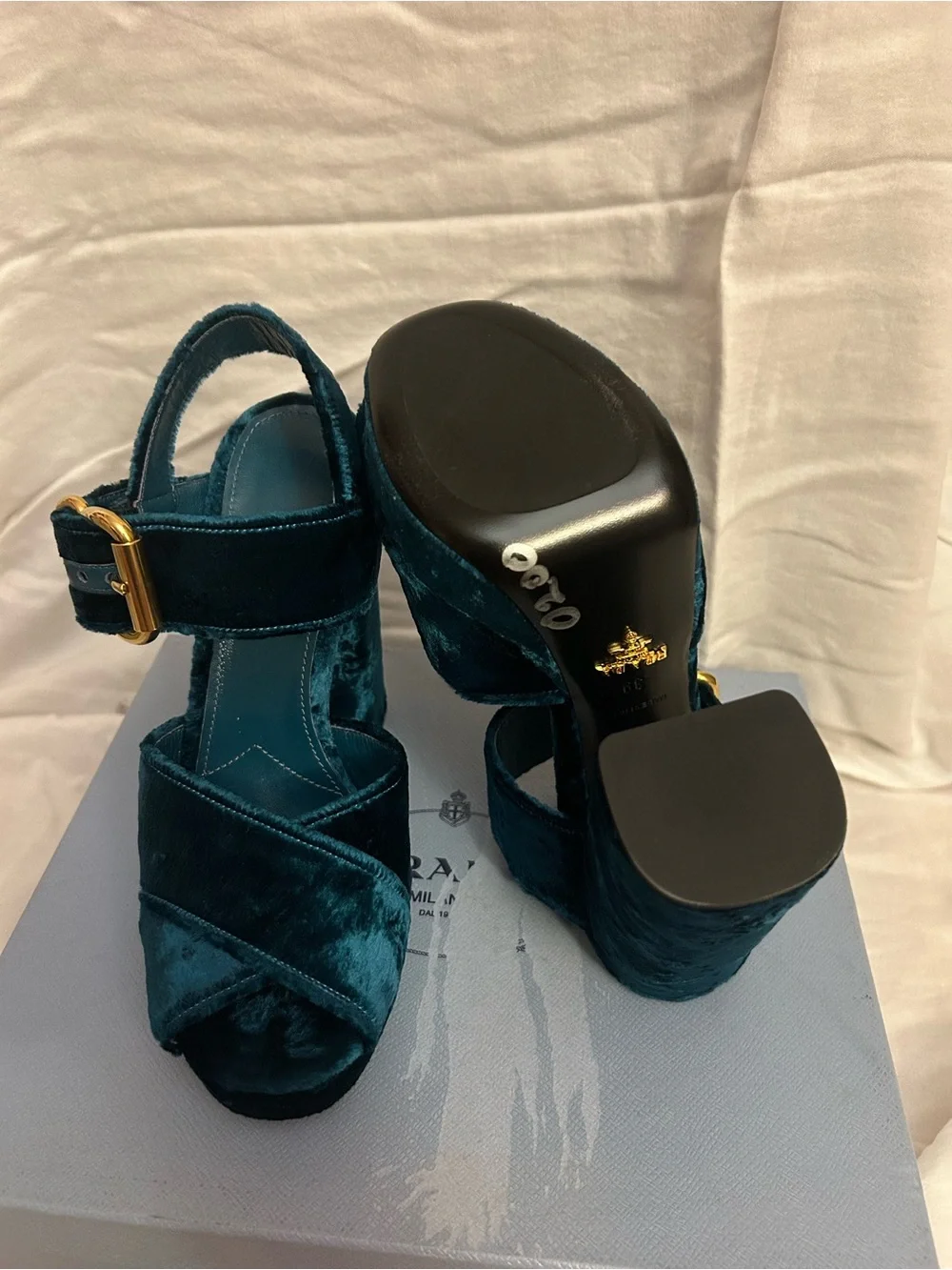 PRADA PLATFORM HEELS